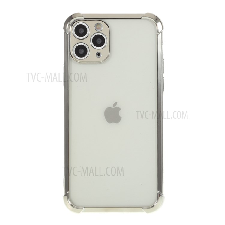 Electroplating Drop Resistant TPU Shell Case for iPhone 11 Pro Max 6.5 inch - Silver-1