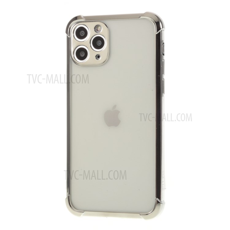 Electroplating Drop Resistant TPU Shell Case for iPhone 11 Pro Max 6.5 inch - Silver-2