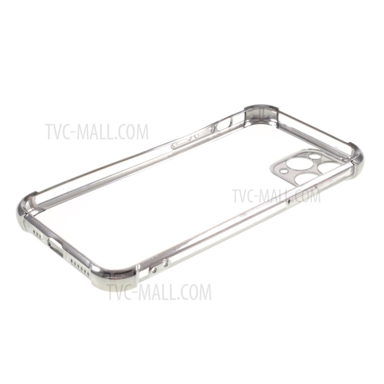 Electroplating Drop Resistant TPU Shell Case for iPhone 11 Pro Max 6.5 inch - Silver-5