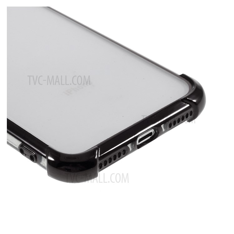 Goutte Galvanoplastie Coquille TPU Résistant Pour IPhone XS Max 6,5 Pouces - Noir-6