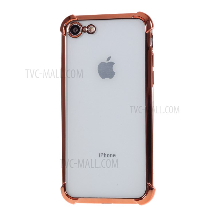 Гальваническое Падение Стойкой ТПУ Оболочки Для Iphone 8/7 - Розовое Золото-2