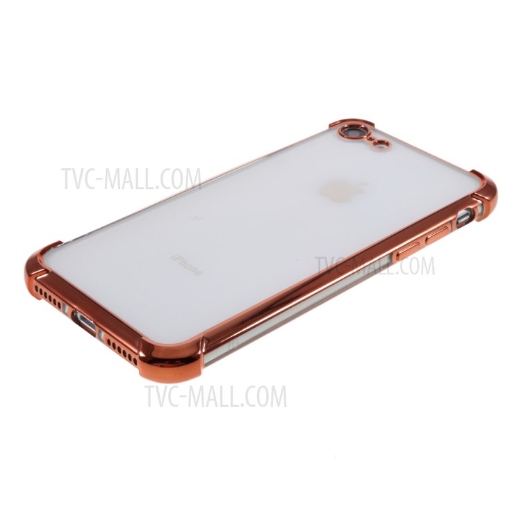 Гальваническое Падение Стойкой ТПУ Оболочки Для Iphone 8/7 - Розовое Золото-4