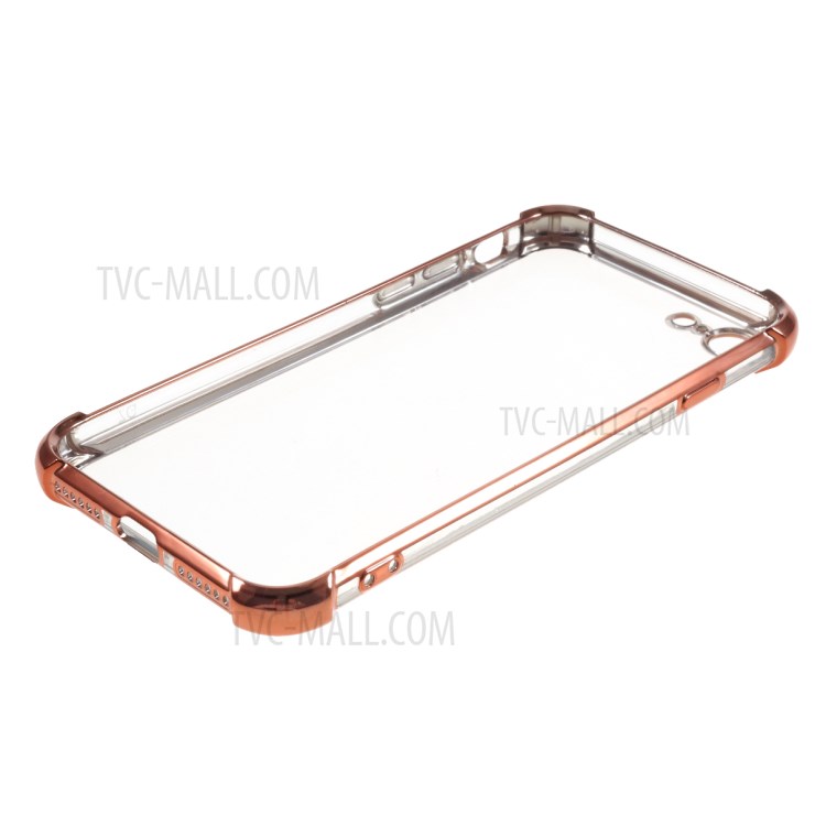 Гальваническое Падение Стойкой ТПУ Оболочки Для Iphone 8/7 - Розовое Золото-5