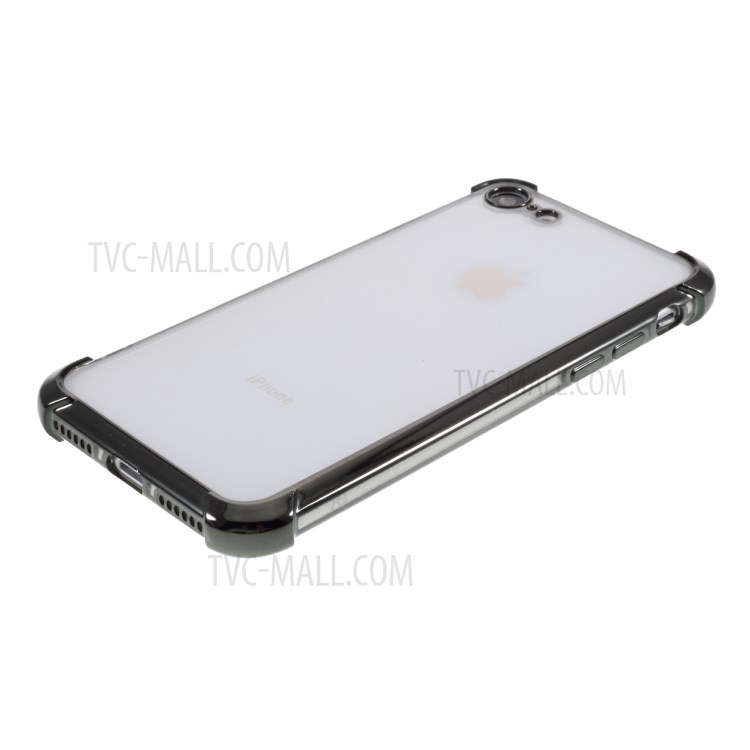 Electroplating Drop Resistant TPU Shell for iPhone 8/7 - Grey-4
