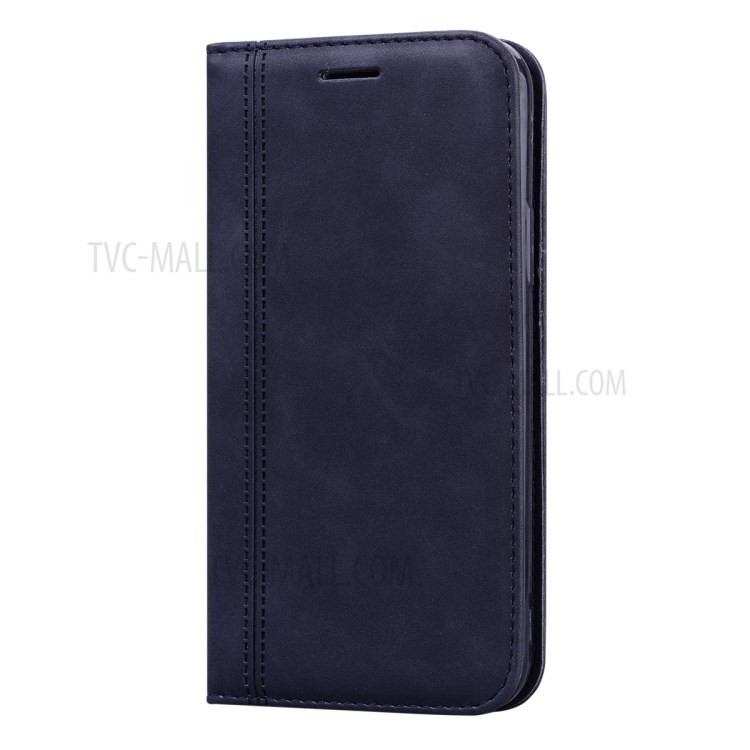 Cuir Absorbé Auto-support Cas Avec Fente Pour Carte Pour IPhone 11 Pro 5,8 Pouces - Noir-3