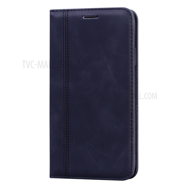 Position Absorbée Auto-boîtier Porte-cartes En Cuir Pour IPhone 11 6.1 Pouces - Noir-2