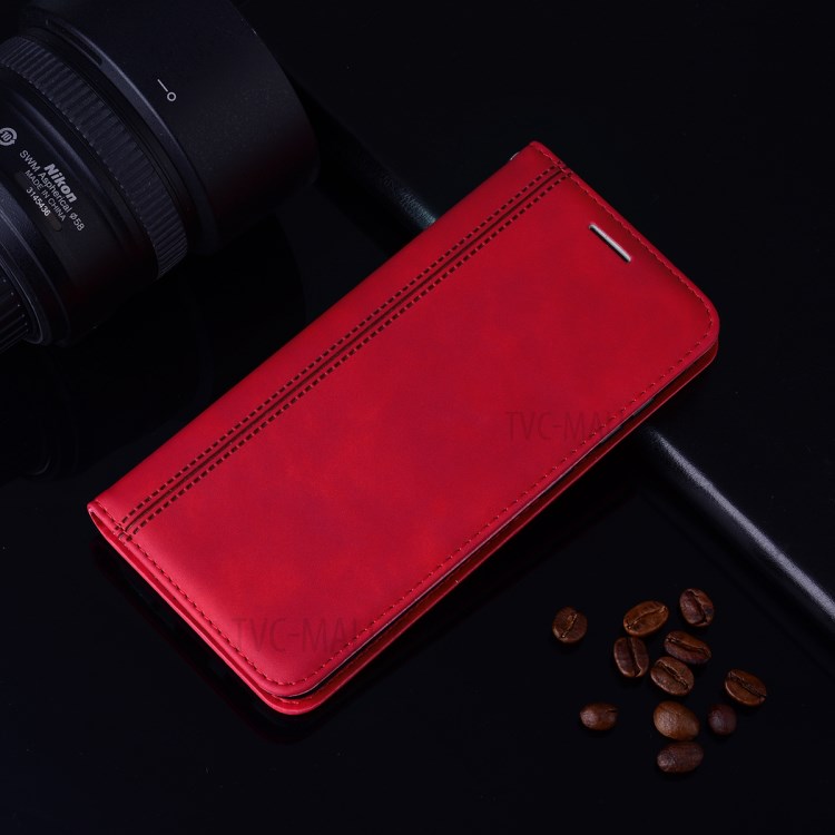Business Style Magnetic Special Leather Case for iPhone 7/8/SE (2nd Generation) - Red-7