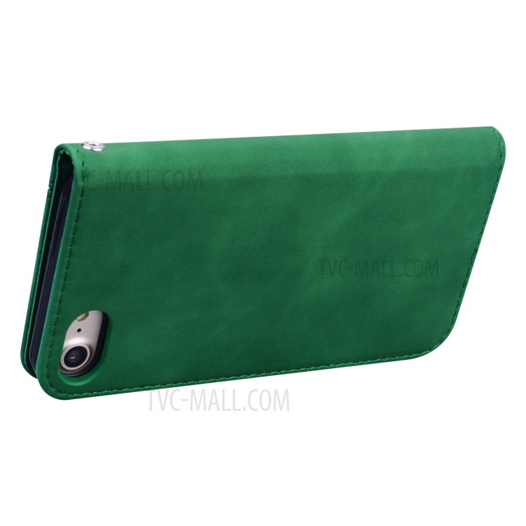 Business Style Magnetic Special Leather Case for iPhone 7/8/SE (2nd Generation) - Green-4