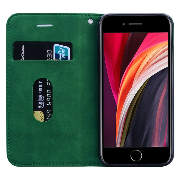 Business Style Magnetic Special Leather Case for iPhone 7/8/SE (2nd Generation) - Green-5