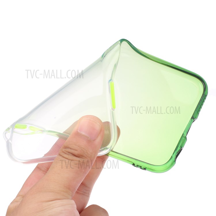 Couleur Gradient Brillant Cas De TPU Pour IPhone Soi (2ème Génération) / 8/7 - Vert-7