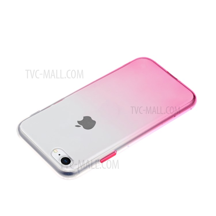 Gradient Color Glossy TPU Case for iPhone SE (2nd Generation)/8/7 - Pink-4