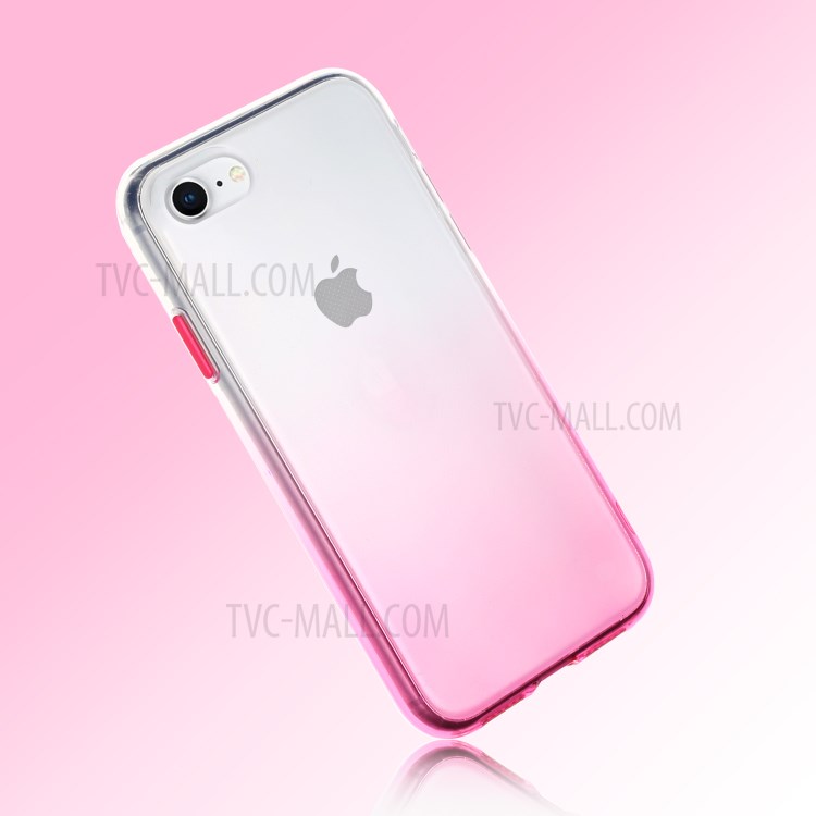 Gradient Color Glossy TPU Case for iPhone SE (2nd Generation)/8/7 - Pink-5