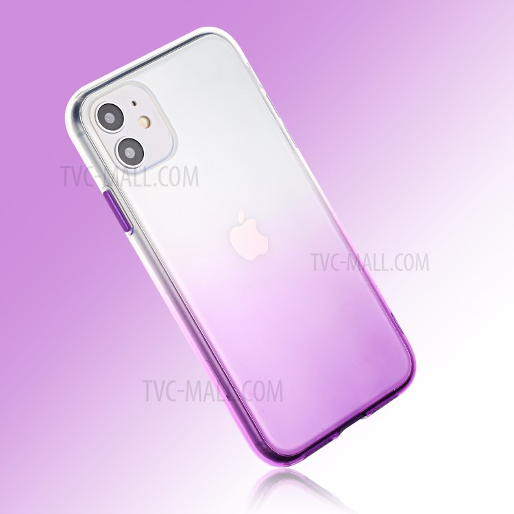 Gradient Color Glossy TPU Back Case for iPhone 11 6.1 inch - Purple-5