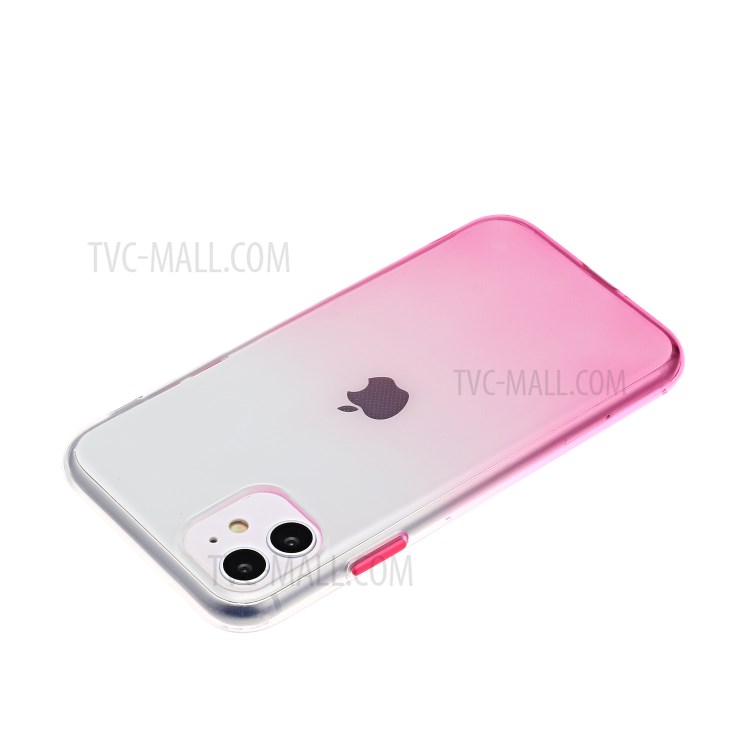 Gradient Color Glossy TPU Back Case for iPhone 11 6.1 inch - Pink-4
