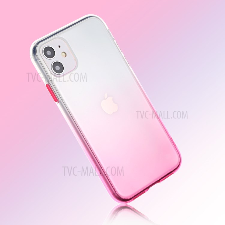 Gradient Color Glossy TPU Back Case for iPhone 11 6.1 inch - Pink-5