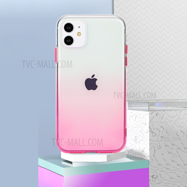 Gradient Color Glossy TPU Back Case for iPhone 11 6.1 inch - Pink-6