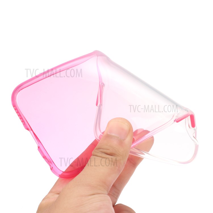 Gradient Color Glossy TPU Back Case for iPhone 11 6.1 inch - Pink-7