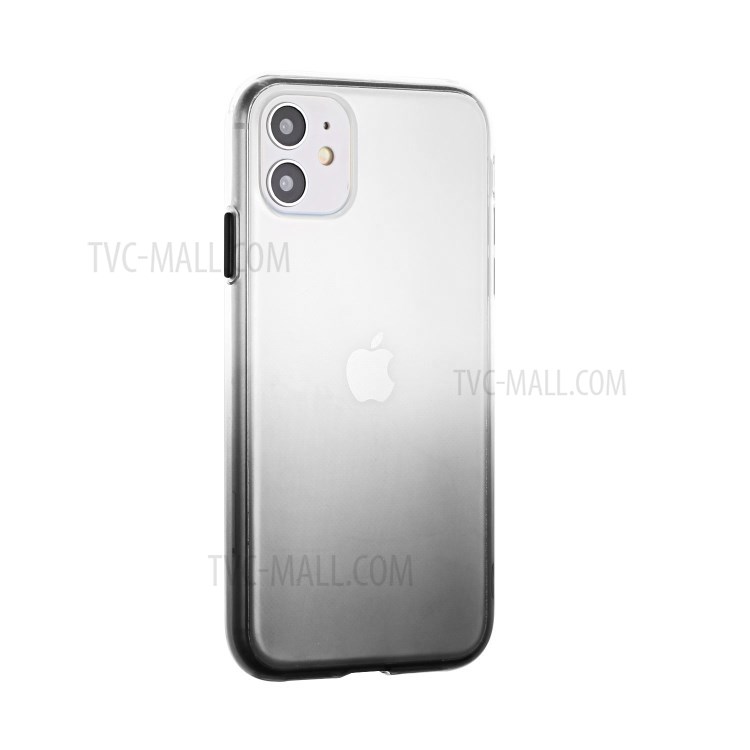 Gradient Color Glossy TPU Back Case for iPhone 11 6.1 inch - Grey-2