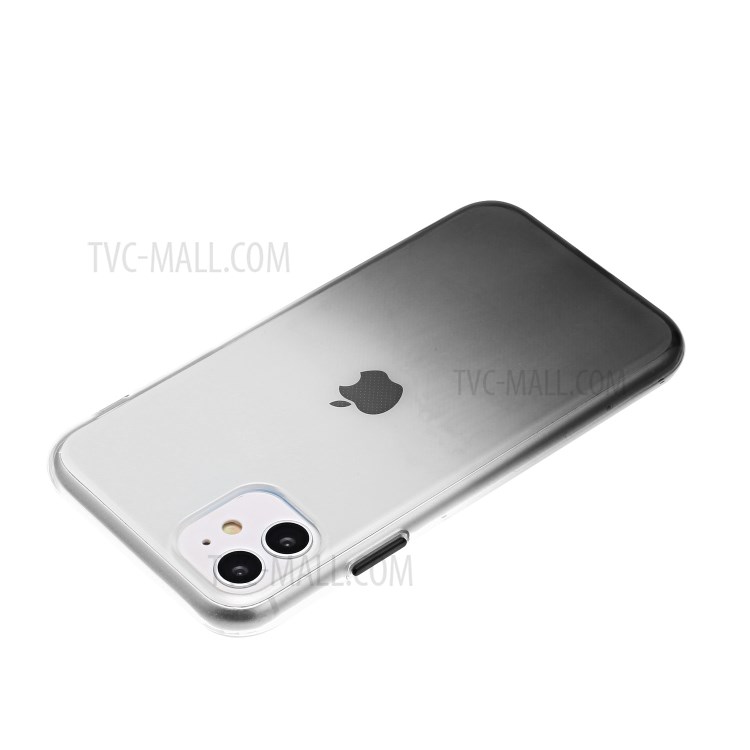 Gradient Color Glossy TPU Back Case for iPhone 11 6.1 inch - Grey-4