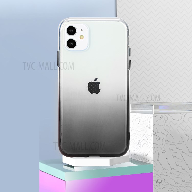 Gradient Color Glossy TPU Back Case for iPhone 11 6.1 inch - Grey-6