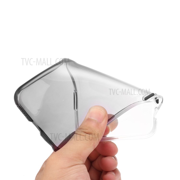 Gradient Color Glossy TPU Back Case for iPhone 11 6.1 inch - Grey-7