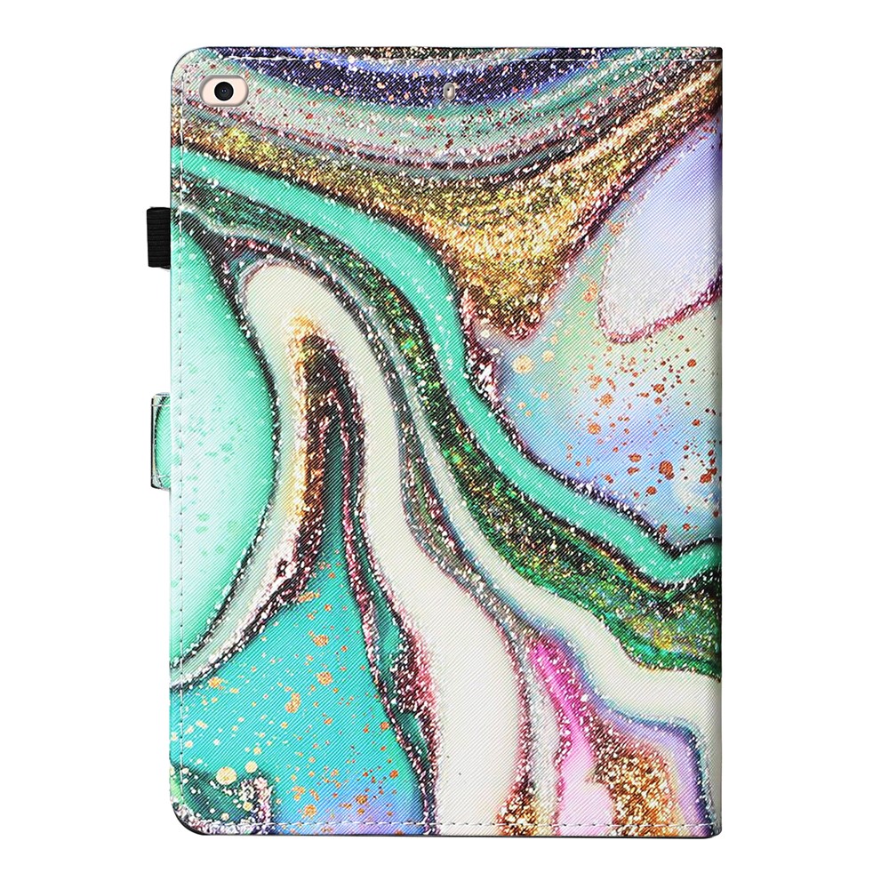 Patterned Leather Card Holder Stand Tablet Casing for iPad Air 2 / iPad Air (2013) / iPad 9.7-inch (2017)/ (2018) - Glitter Powder-3
