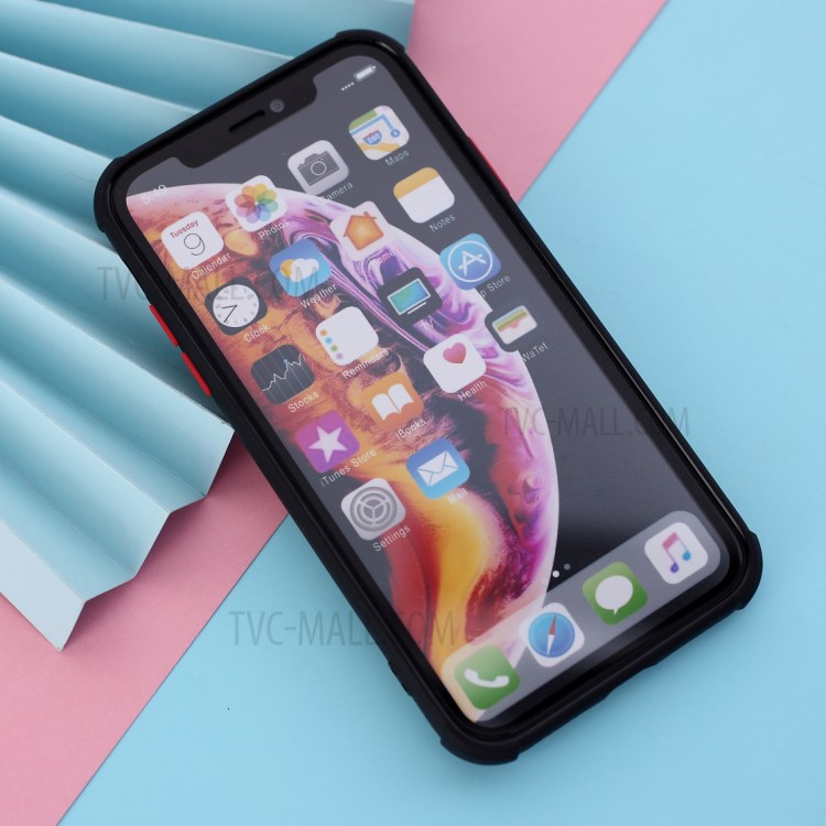 Shockproof TPU Frame + Acrylic Back Bi-color Hybrid Cover for iPhone XR 6.1 inch - Green-3