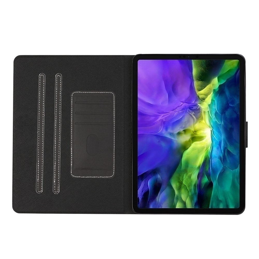 Couverture de Tablette en Cuir Intelligente du Somnifère Auto Wake Pour Ipad Air (2020) / Air (2022) / Pro 11-pouces (2020) (2018) - le Noir