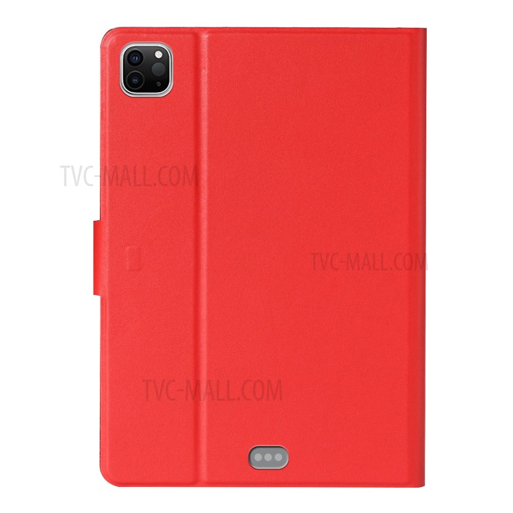 Auto Wake Sleep Stand Smart Leather Tablet Cover for iPad Pro 11-inch (2018) / iPad Pro 11-inch (2020) - Red-2