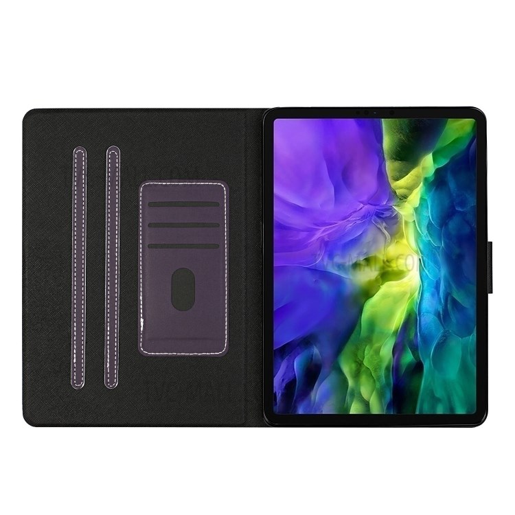 Auto Wake Sleep Stand Smart Leather Tablet Cover for iPad Air (2020)/Pro 11-inch (2020) (2018) - Purple-5