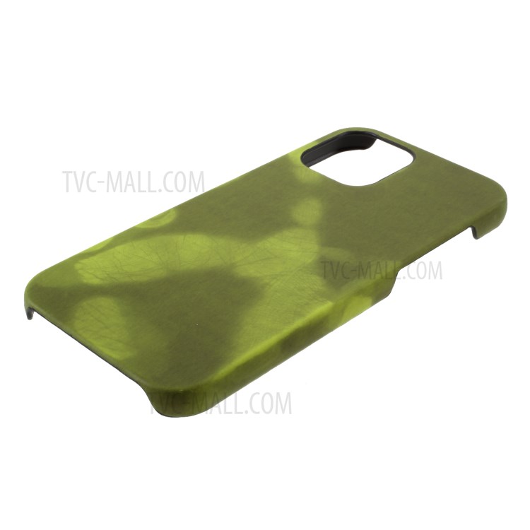 Thermal Induction Fluorescent Color Changing Leather Coated PC Mobile Case for iPhone 12 Pro 6.1-inch - Green-3