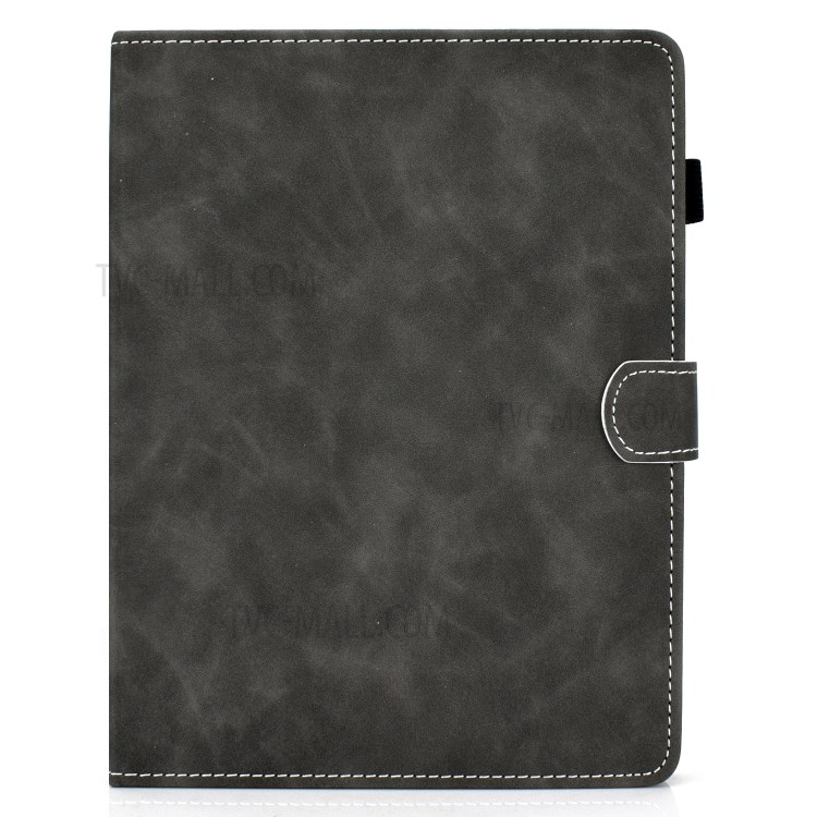 Solid Color Card Slots Stand Flip Leather Protective Shell for 7-inch Tablets - Black-2