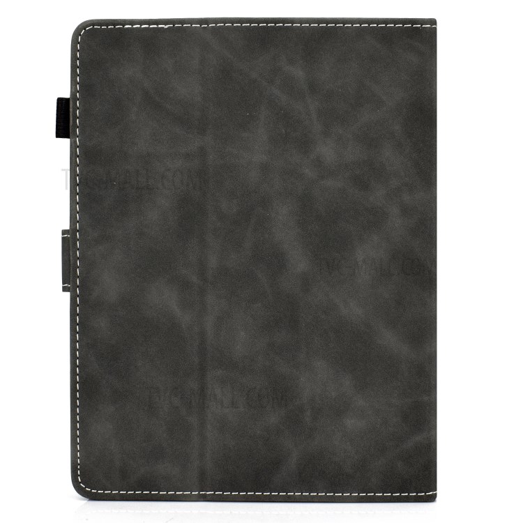Solid Color Card Slots Stand Flip Leather Protective Shell for 7-inch Tablets - Black-3
