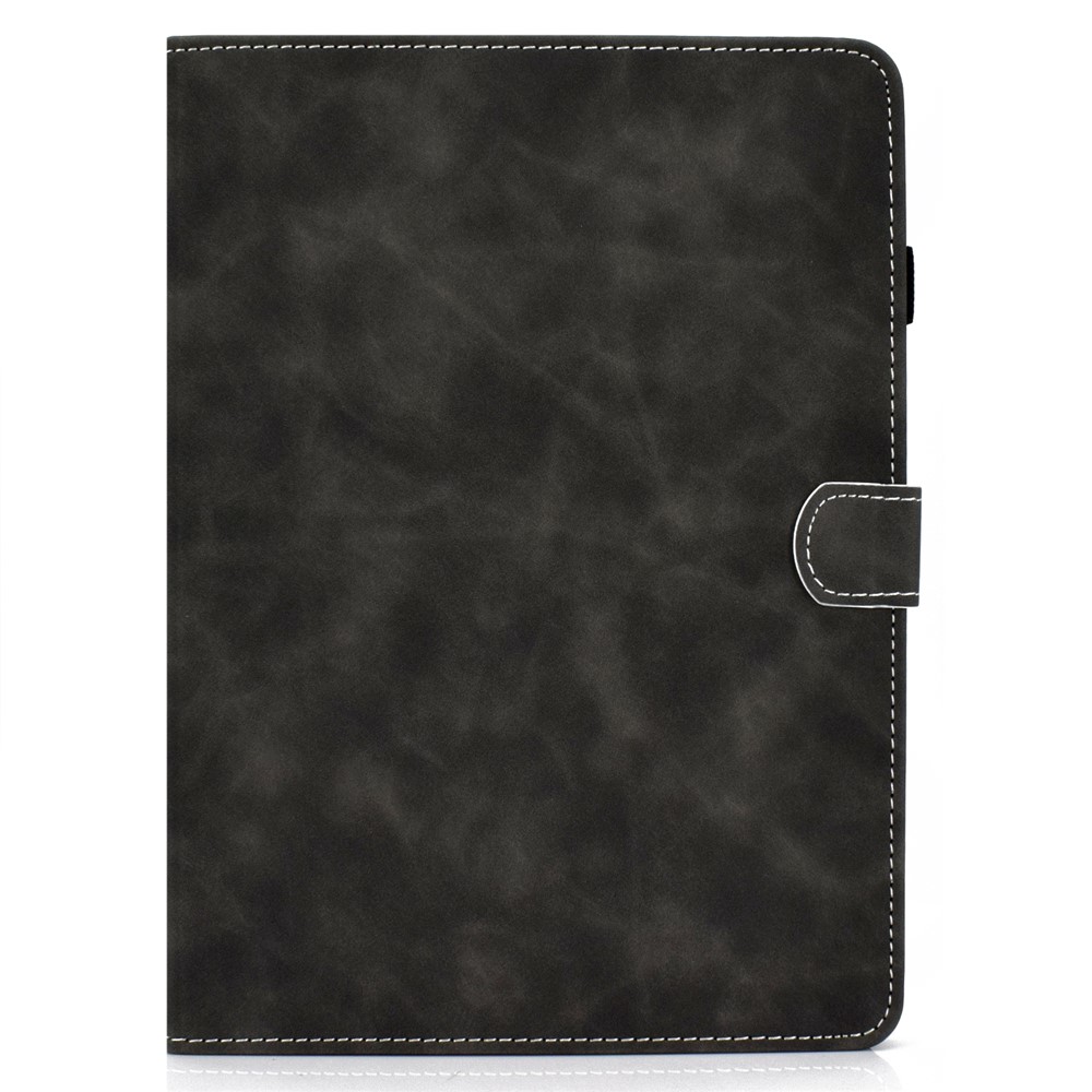 Solid Color Card Slots Stand Flip Leather Protective Shell for iPad Pro 11-inch (2020) / iPad Pro 11-inch (2018) - Black-2