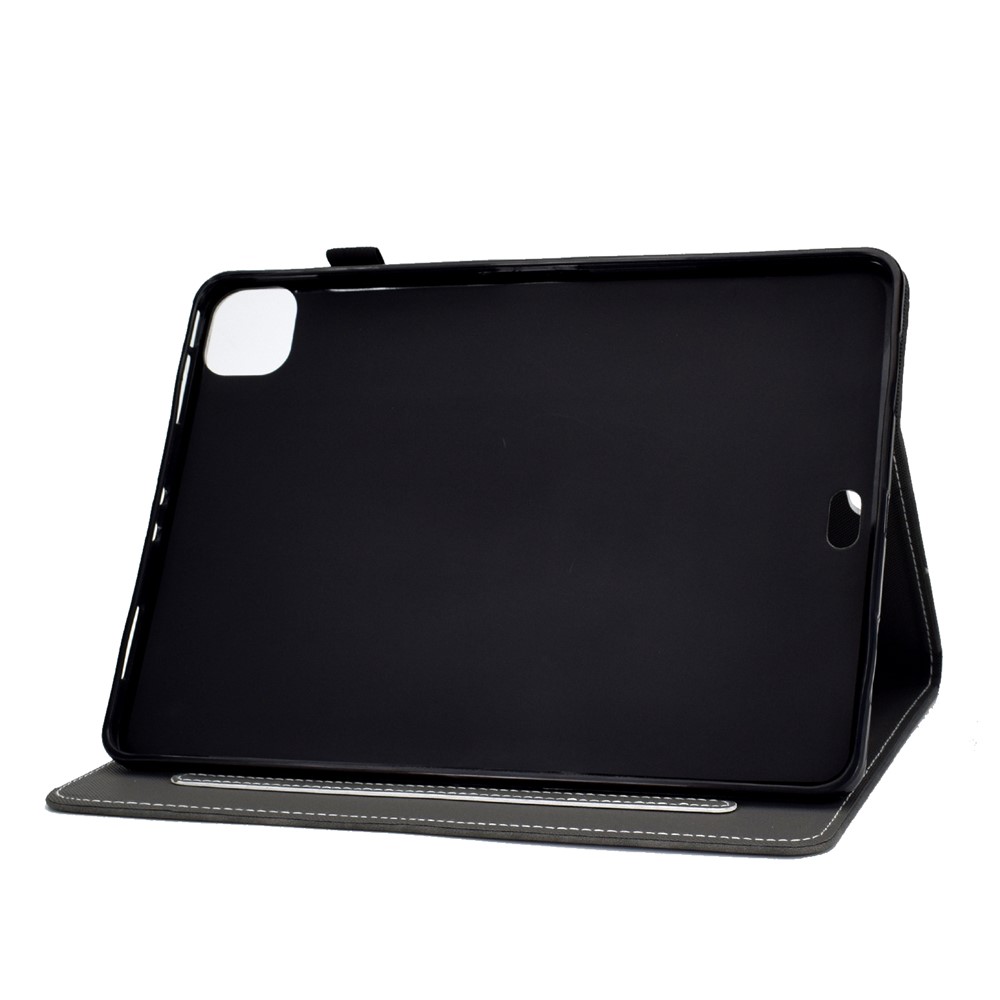 Solid Color Card Slots Stand Flip Leather Protective Shell for iPad Pro 11-inch (2020) / iPad Pro 11-inch (2018) - Black-4
