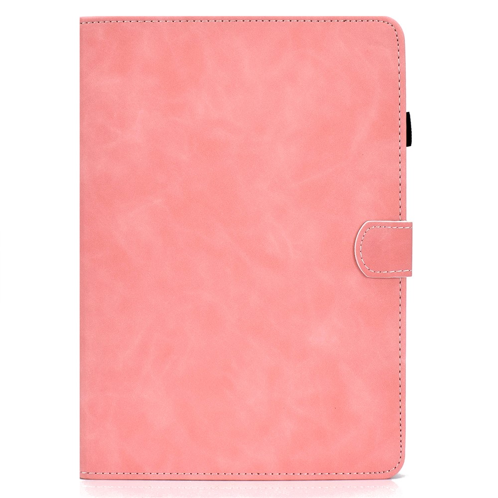 Solid Color Card Slots Stand Flip Leather Protective Cover for iPad 10.2 (2020) (2019) / iPad Air 10.5 inch (2019) - Pink-2
