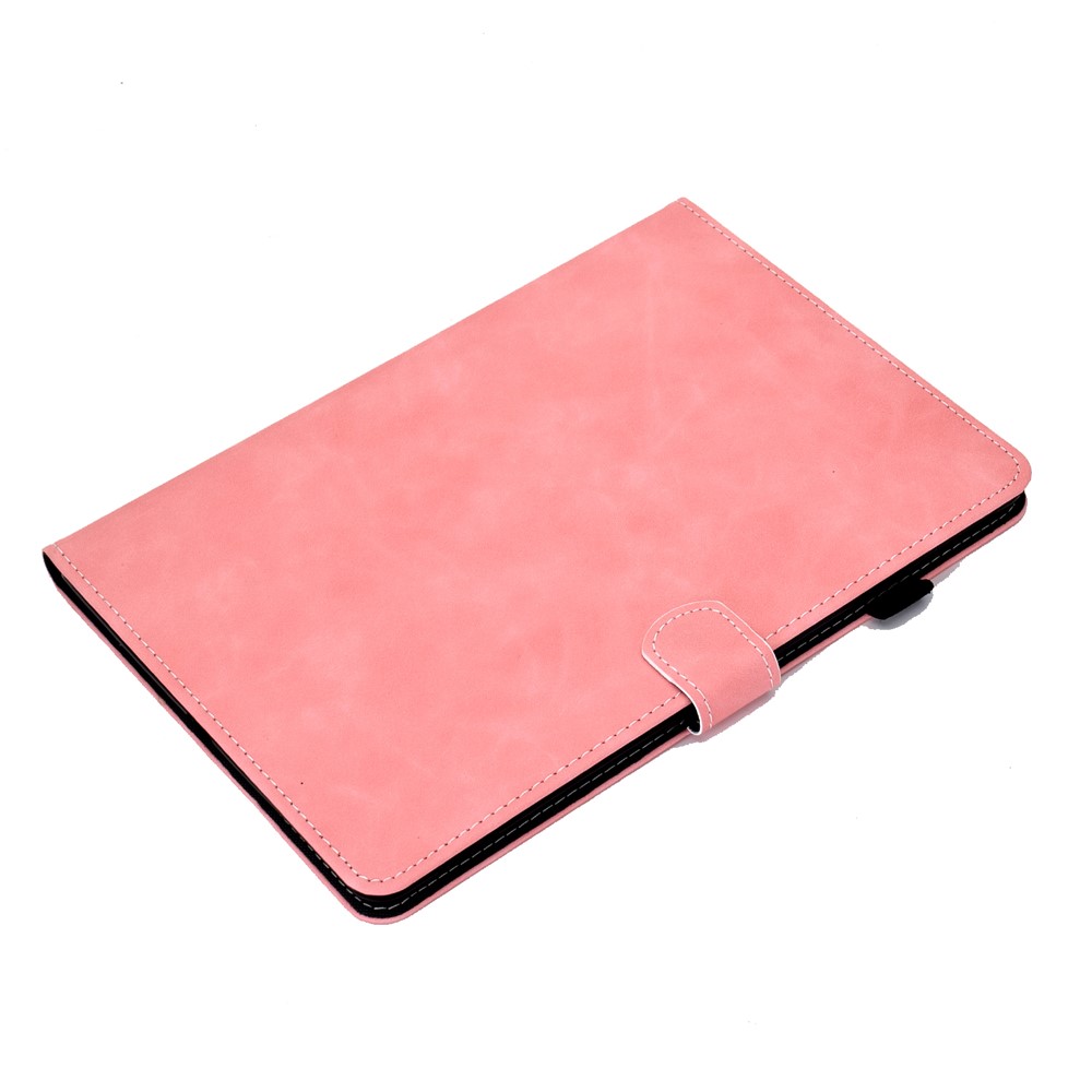 Solid Color Card Slots Stand Flip Leather Protective Cover for iPad 10.2 (2020) (2019) / iPad Air 10.5 inch (2019) - Pink-6