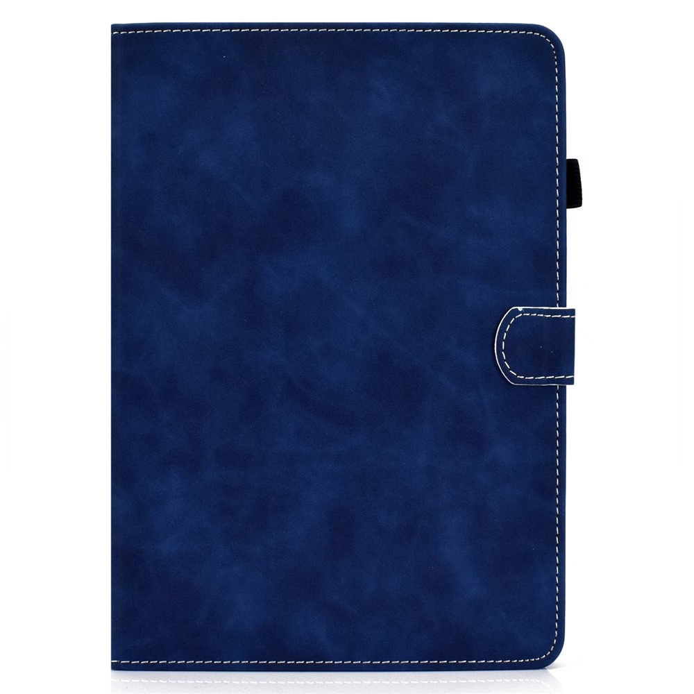 Slots de Carte de Couleur Unie Couverture de Protection en Cuir Flip Pour Ipad 10.2 (2021) / (2020) / (2019) / iPad Air 10,5 Pouces (2019) - Bleu