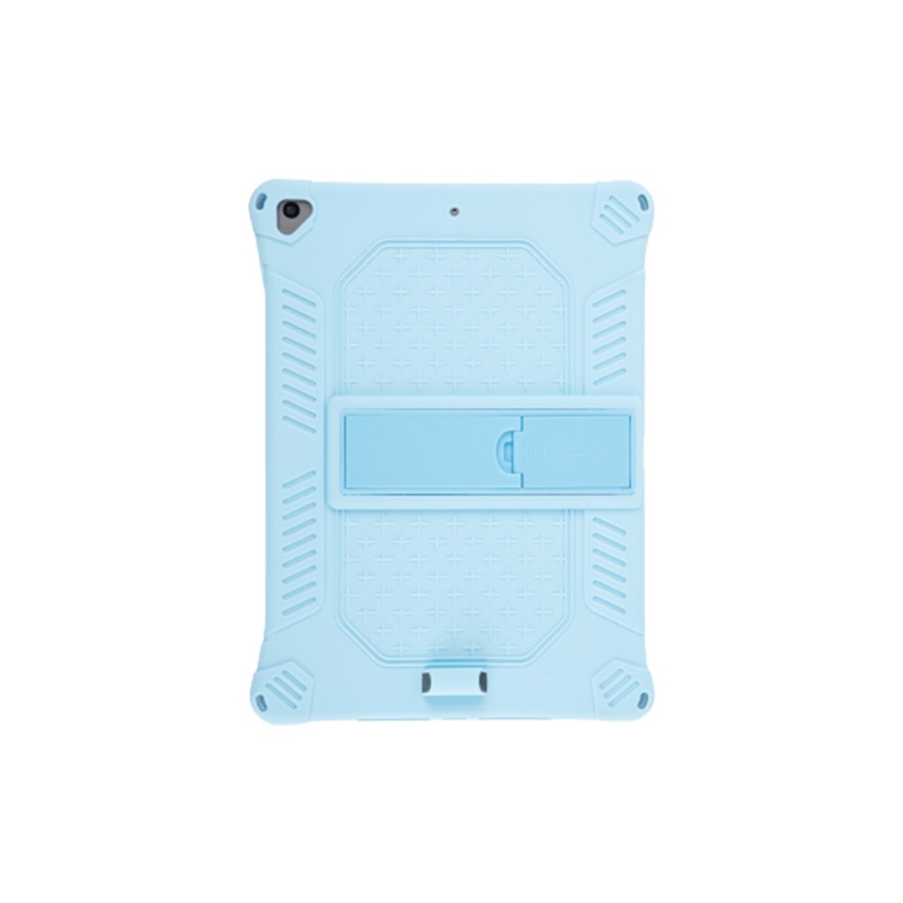 Kickstand PC Soft Silicone Case with Hanging Rope for Apple iPad 10.2 (2020)(2019)/Air 10.5 inch (2019) - Baby Blue-3