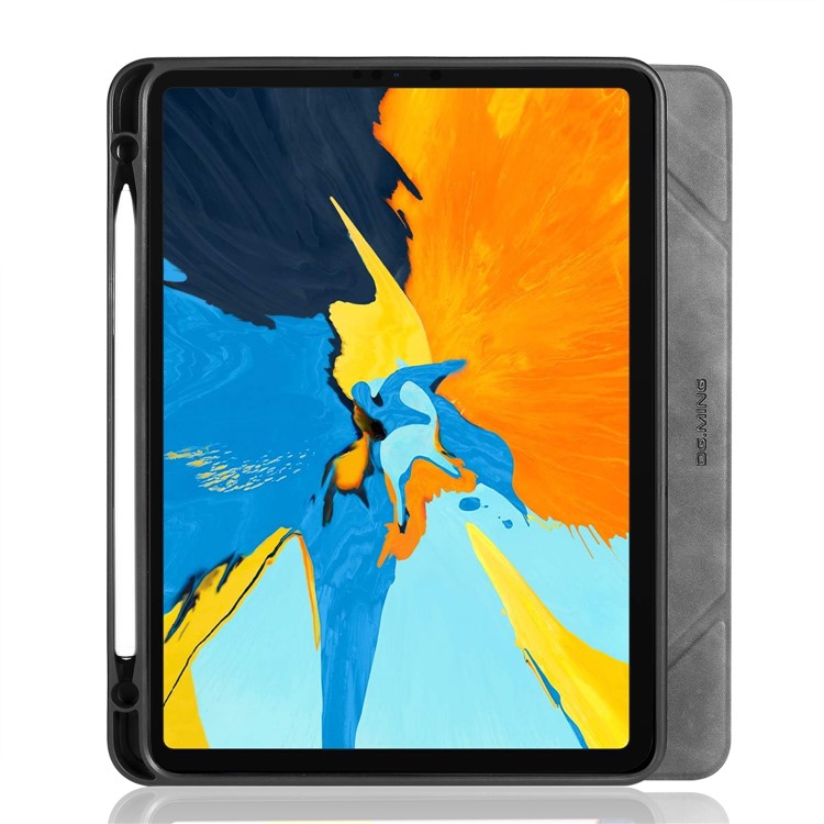 DG.MING See Series Auto Wake & Sleep Leather Protective Case for Apple iPad Pro 11-inch (2018) - Grey-12