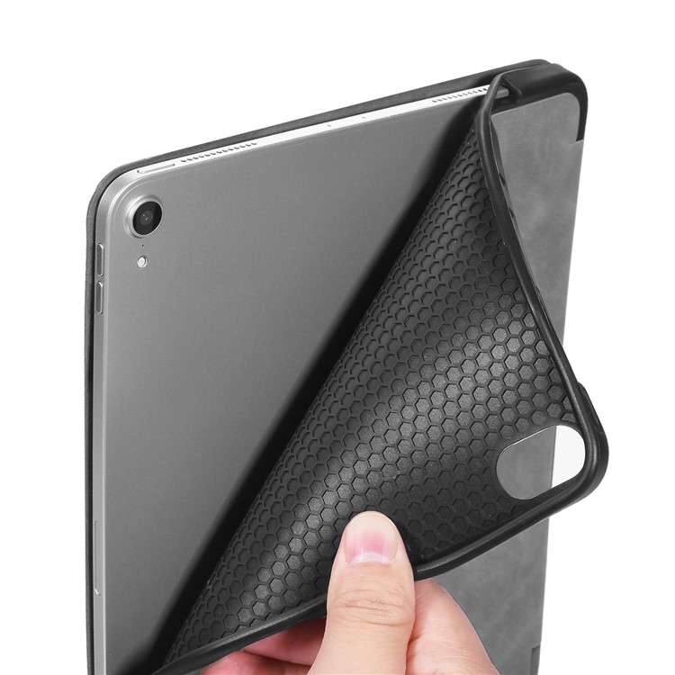 DG.MING See Series Auto Wake & Sleep Leather Protective Case for Apple iPad Pro 11-inch (2018) - Grey-17