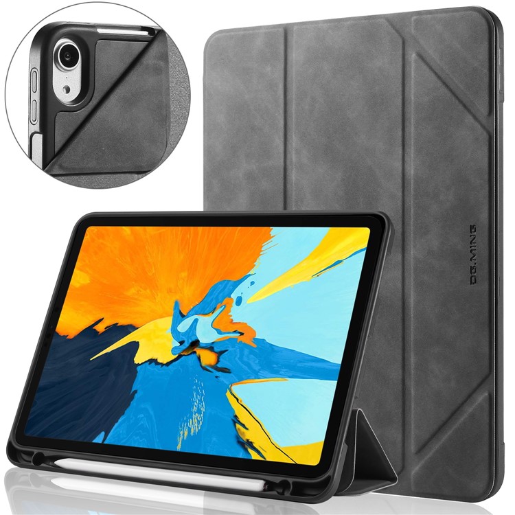 DG.MING See Series Auto Wake & Sleep Leather Protective Case for Apple iPad Pro 11-inch (2018) - Grey-21