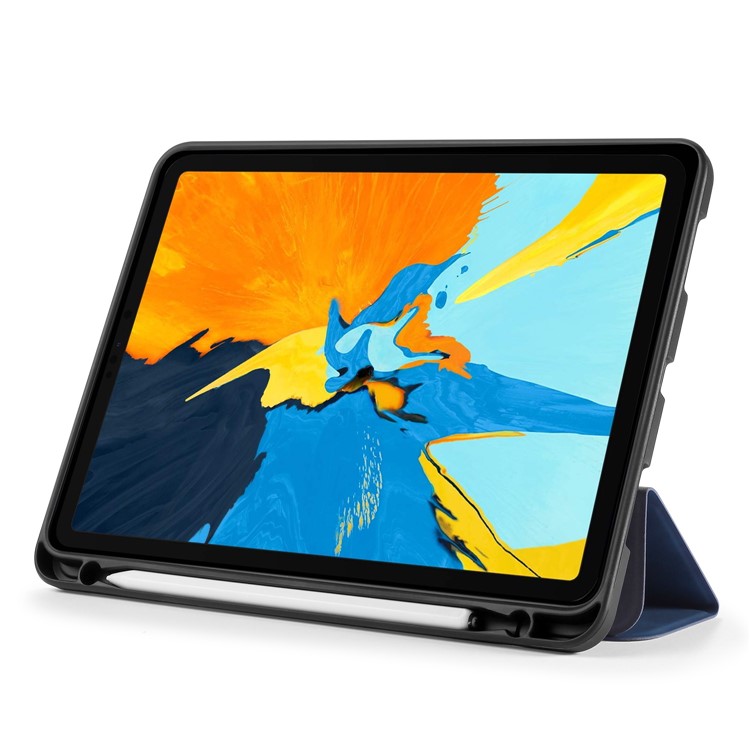 DG.MING See Series Auto Wake & Sleep Leather Protective Case for Apple iPad Pro 11-inch (2018) - Blue-11
