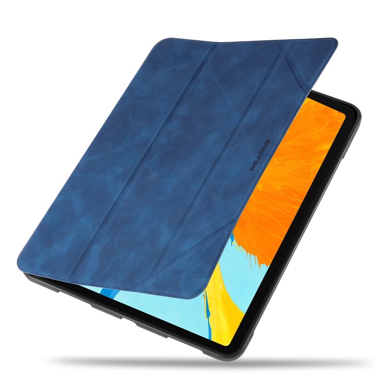 DG.MING See Series Auto Wake & Sleep Leather Protective Case for Apple iPad Pro 11-inch (2018) - Blue-13