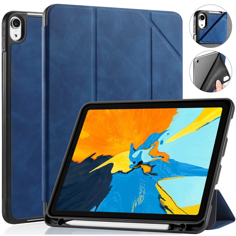 DG.MING See Series Auto Wake & Sleep Leather Protective Case for Apple iPad Pro 11-inch (2018) - Blue-19