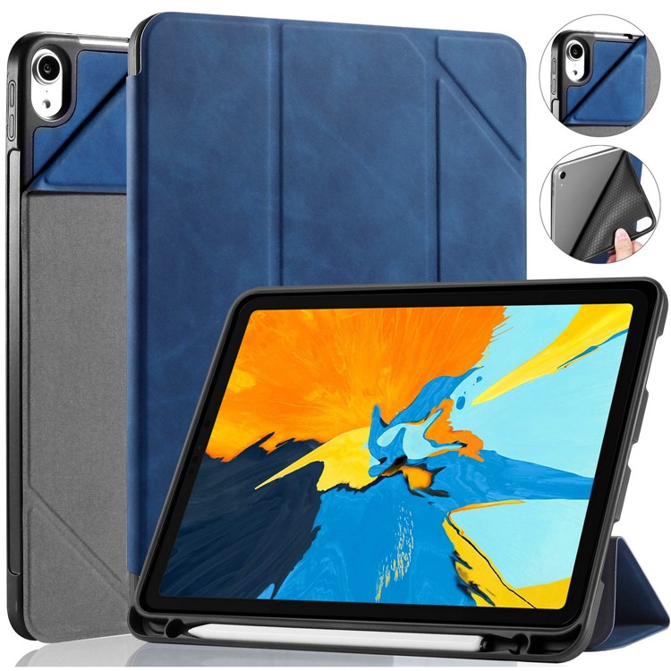 DG.MING See Series Auto Wake & Sleep Leather Protective Case for Apple iPad Pro 11-inch (2018) - Blue-20