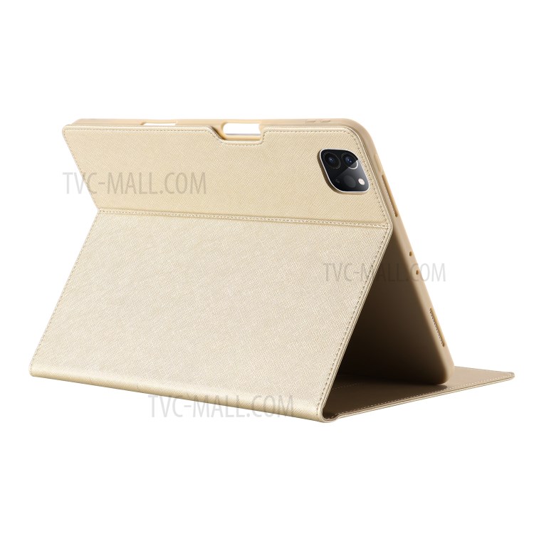 GIBEI PU Leather + TPU Tablet Protective Cover Case for iPad Pro 11-inch (2020) - Gold-3