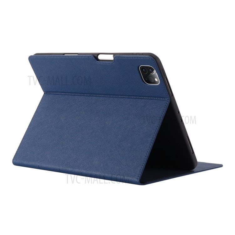 GIBEI PU Leather + TPU Tablet Protective Cover Case for iPad Pro 11-inch (2020) - Blue-3
