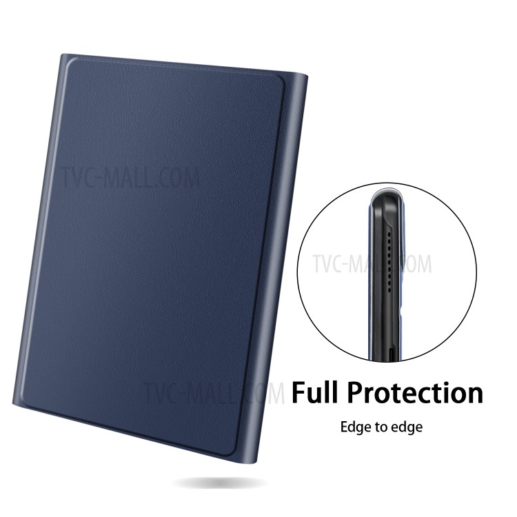Smart Leather Stand Case with Pen Slot for iPad 10.2 (2019) - Blue-6