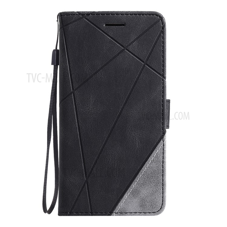 Color Blocking Stylish Protective Leather Shell for iPhone 11 Pro 5.8 inch - Black-7